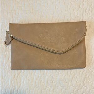 Urban Expressions Tan Clutch Bag